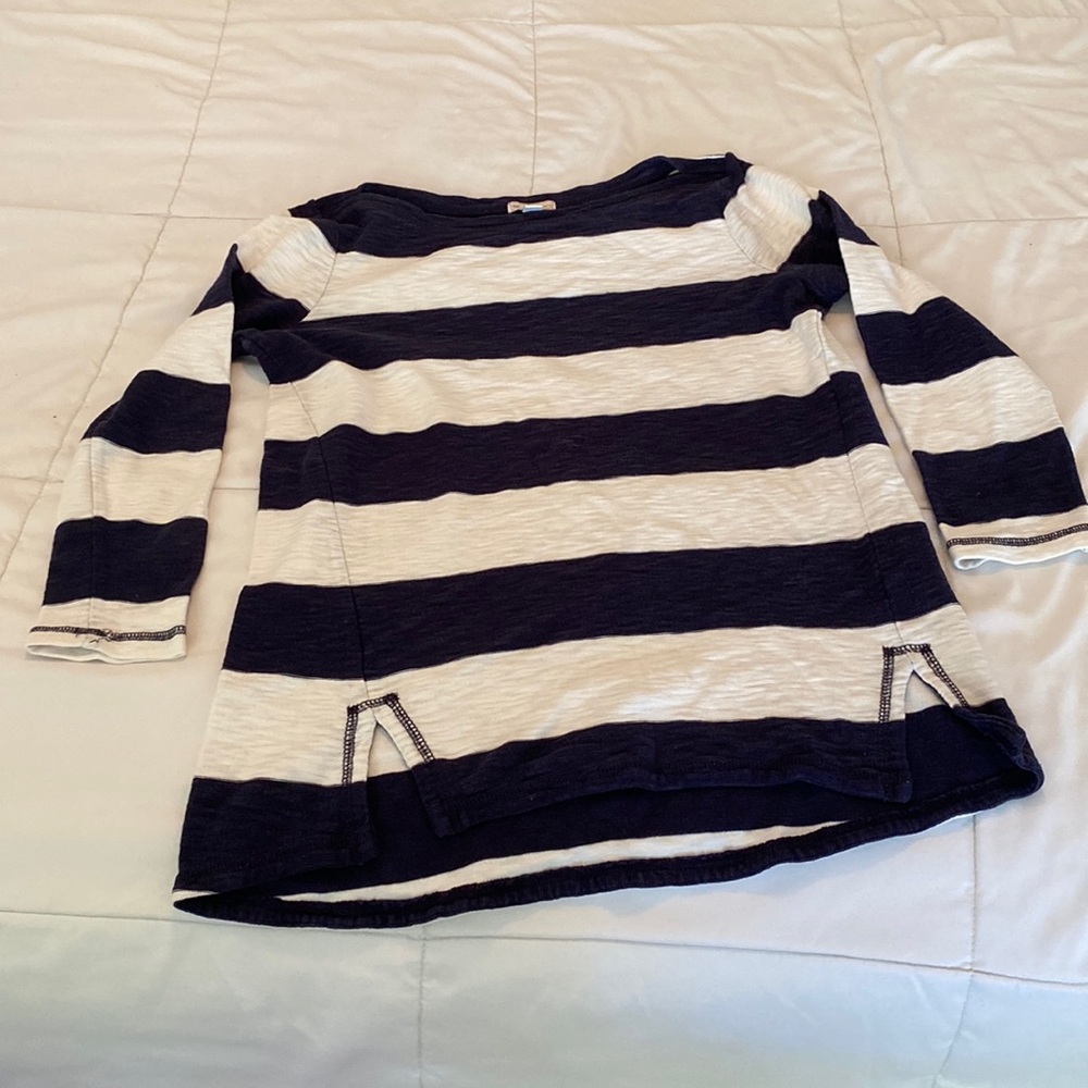 Blue and White striped sweater